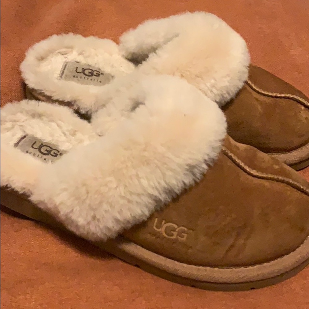 Brown Ugg slippers